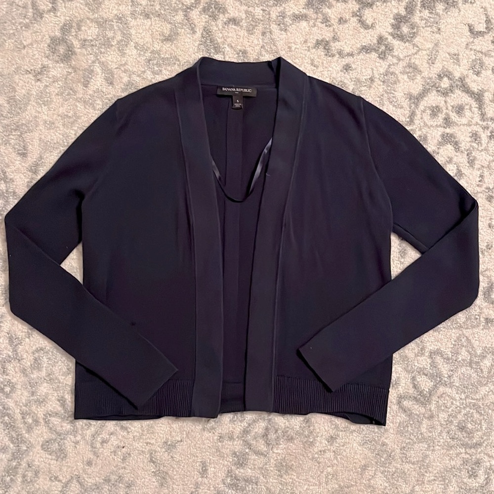 Banana Republic Navy Long Sleeved Shrug - SizeS!
